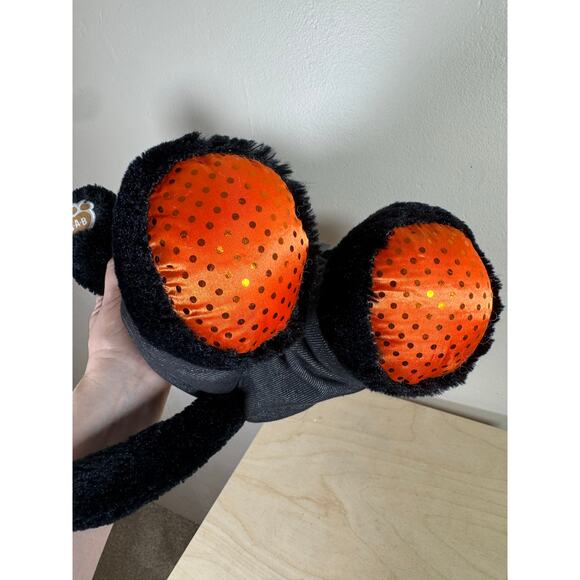 Build A Bear Midnight Sparkle Cat Black Orange Stuffed Animal Plush Halloween - Picture 10 of 10